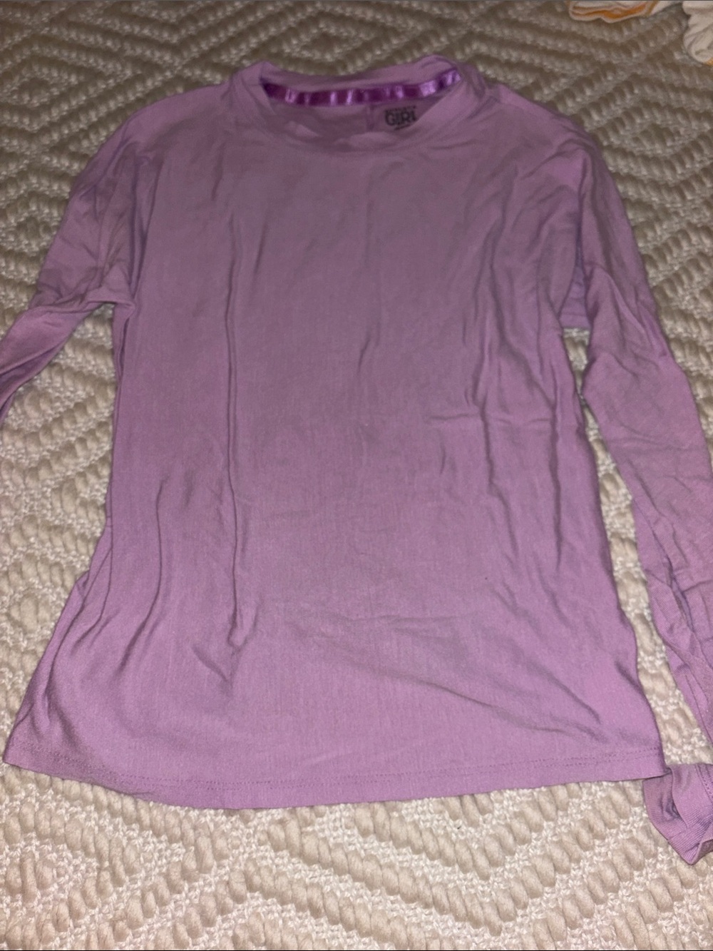 Athleta Long-Sleeve Crewneck Tee - Light Purple